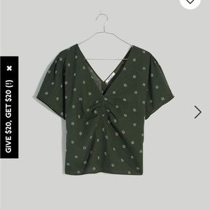 Madewell NWT Voile Puff-Sleeve Top